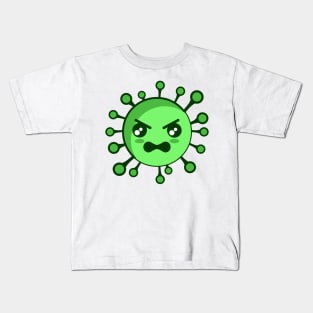 corona virus angry react Kids T-Shirt